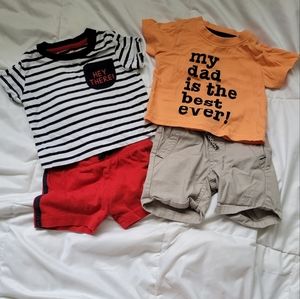 Primark baby boy short and short sleeve sets